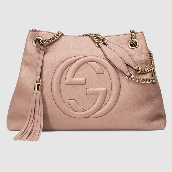 Gucci Handbags - Gucci Medium Soho Gold Chain Tote Bag